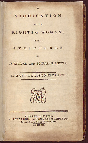 Title Page of _Vindication_