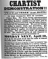 Poster for Chartist Demonstration