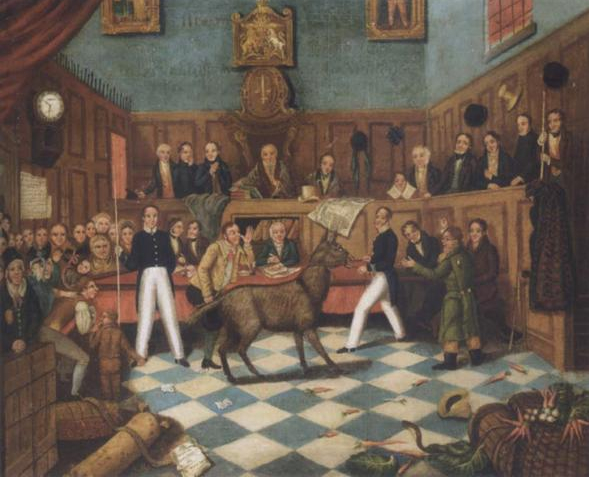 Painting of the Trial of Bill Burns