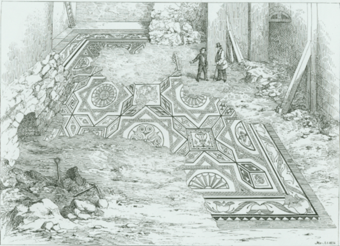 Engraving of Roman Pavement