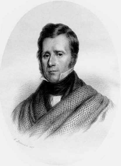 lithograph of Hogg