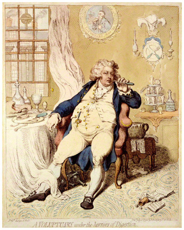 Gillray caricature of George IV