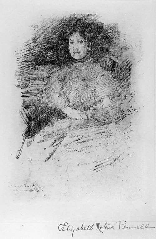 Whistler Lithograph of Pennell