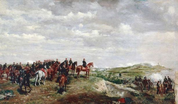 Painting of Napoleon at the Battle of Salerno