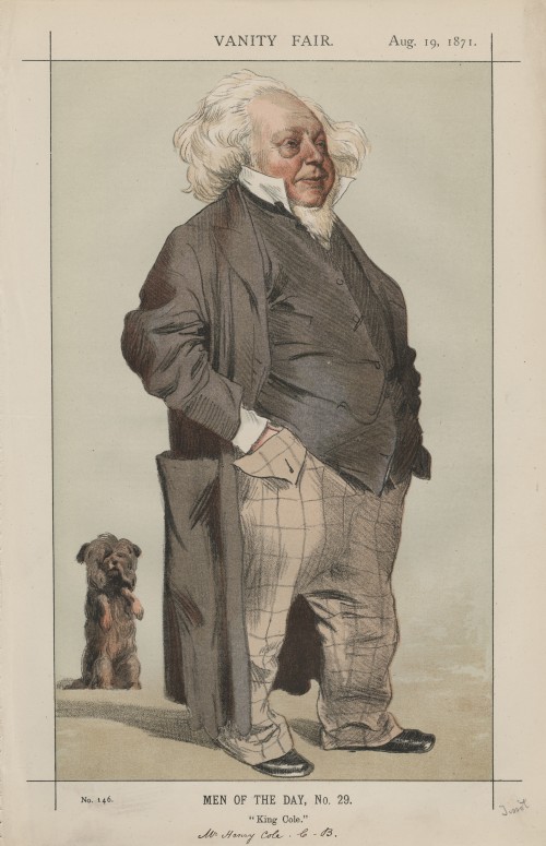 caricatured image of Henry Cole (lithograph)