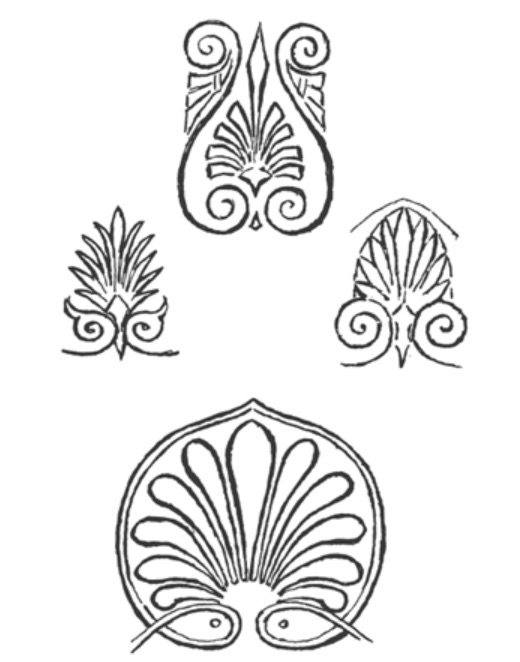 Figure 14. “Honeysuckle Pattern from Greek Vases,” drawn by Clementina Anstruther-Thomson, from Vernon Lee and Clementina Anstruther-Thomson’s _Beauty and Ugliness_ (1912).